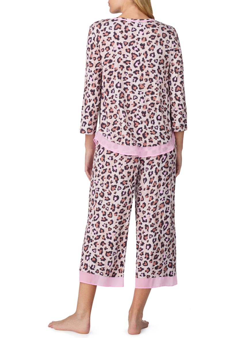 Womens 3/4 Sleeve Pajama Set