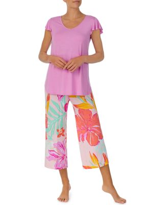 Ellen Tracy Printed 2 Piece Pajama Set belk