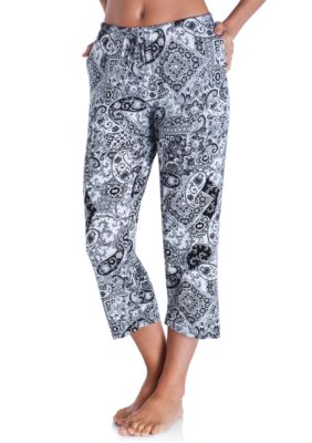 Bargain Hunters 5-Pack Womens Capri Pajama Pants Soft Comfy Printed Summer  Sleepwear Ladies PJ Bottom With Drawstring