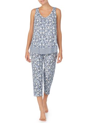 Ellen Tracy Sleeveless Cropped Pajama Set | belk