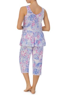 Ellen Tracy Cropped Pajama Set belk