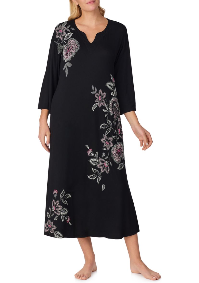 ellen tracy evening dresses TIE WAIST V-NECK DRESS Dusk Blue / S main image 1