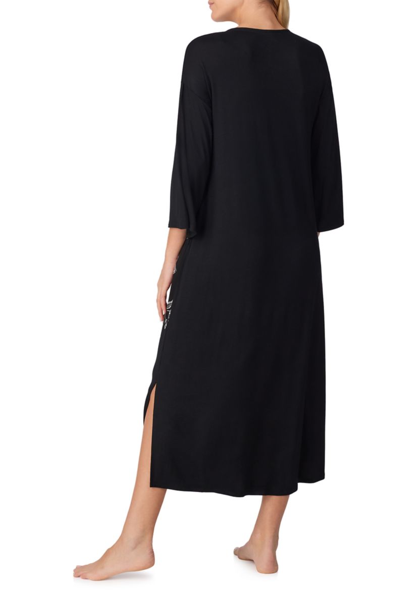 Ellen Tracy Women's Long Placed Floral Tunic Night Gown | Belk