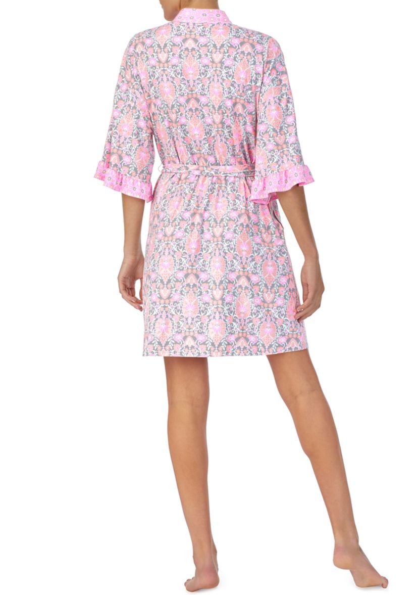 Floral Wrap Robe