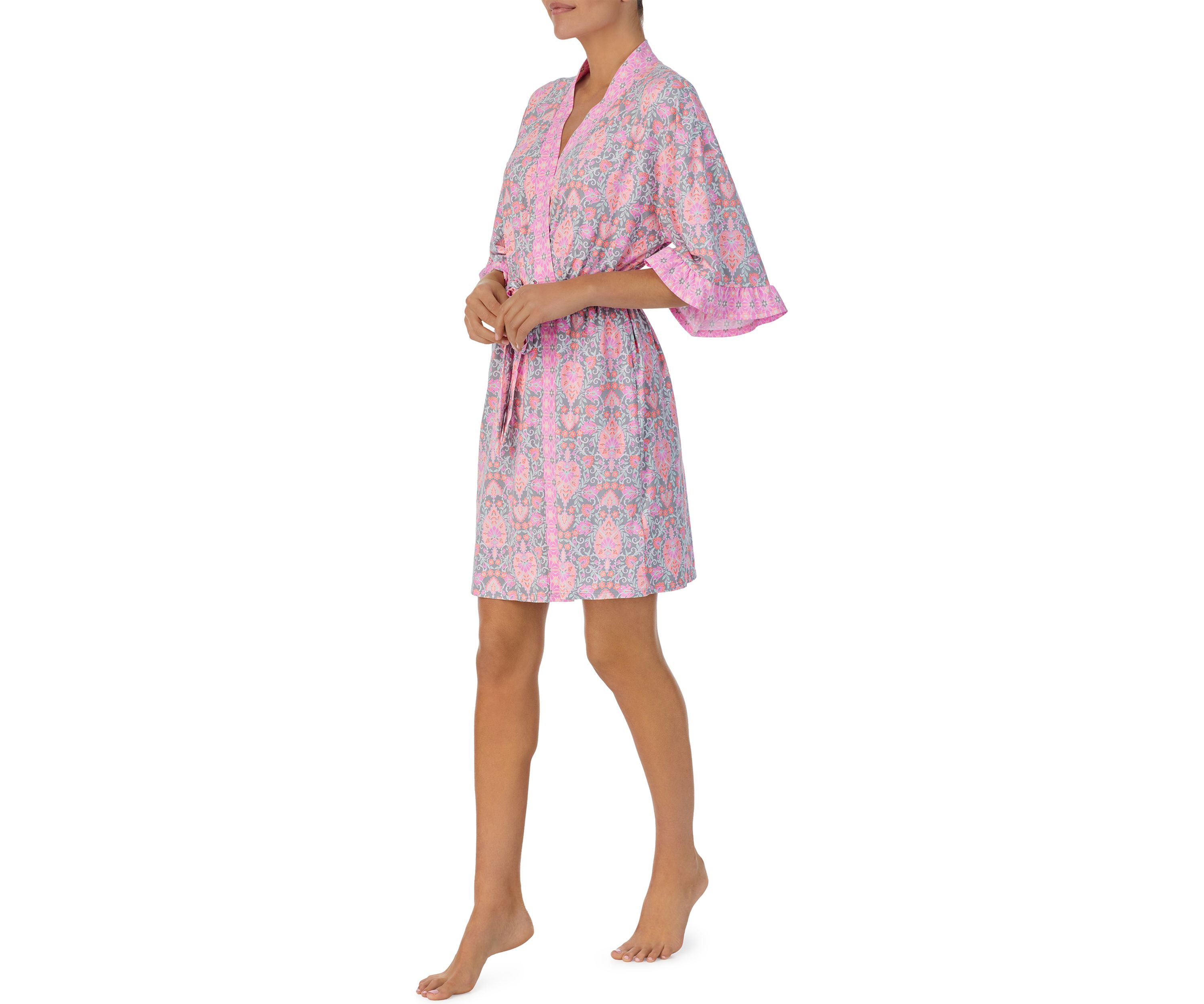 Floral Wrap Robe