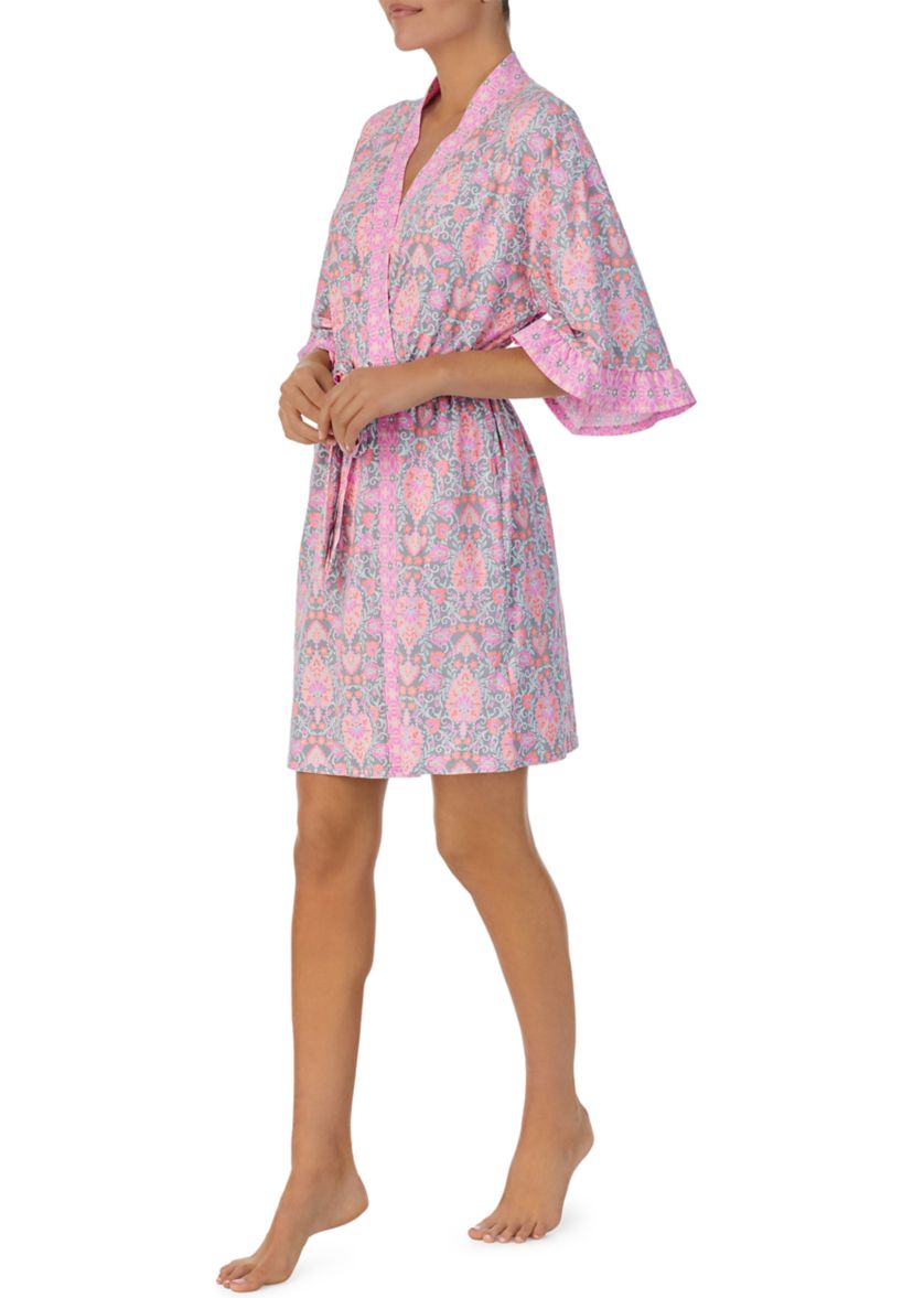 Floral Wrap Robe