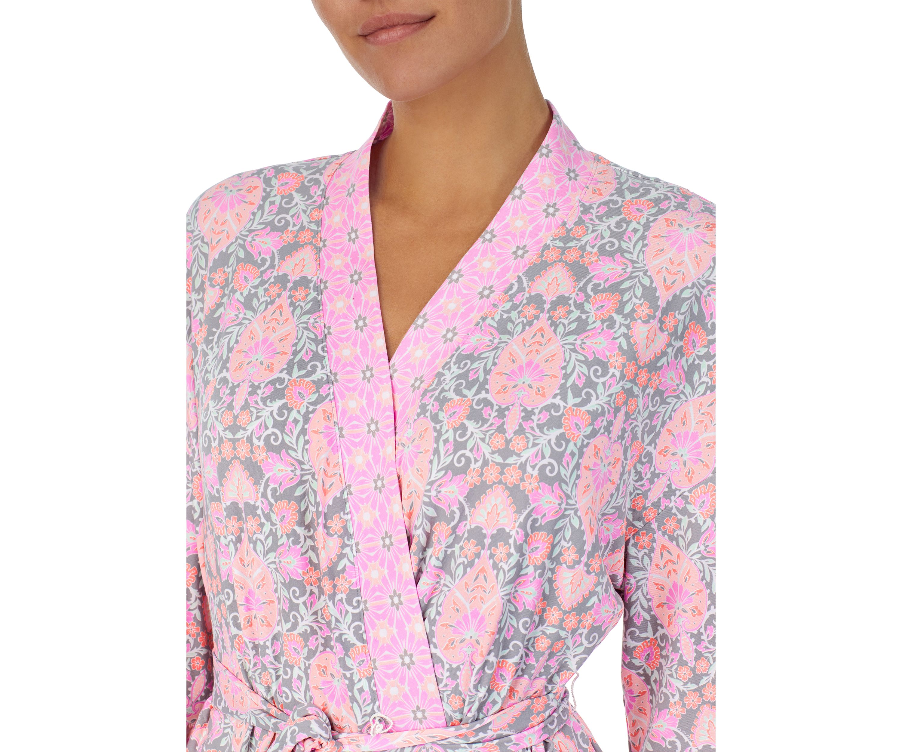 Floral Wrap Robe