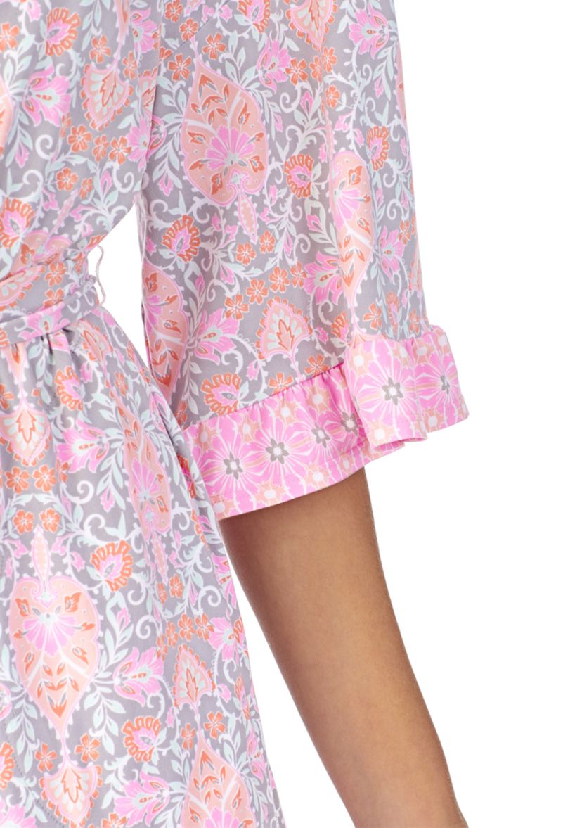 Floral Wrap Robe