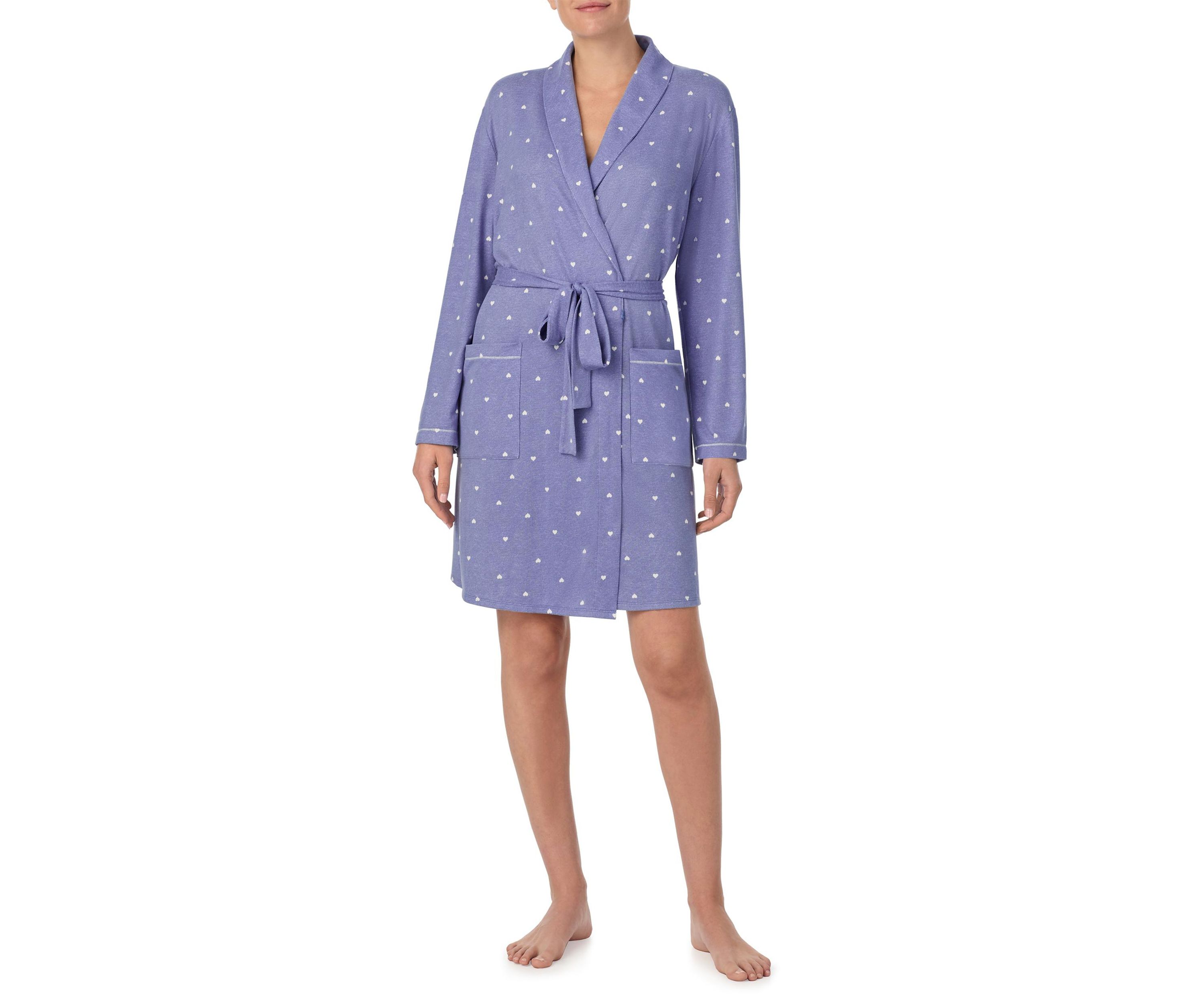 Sweater Knit Short Rap Robe