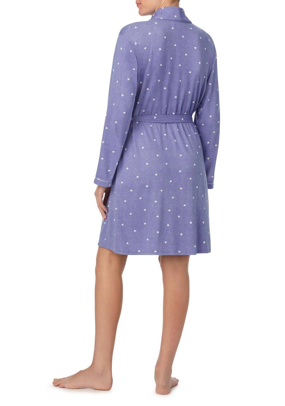 Sweater Knit Short Rap Robe