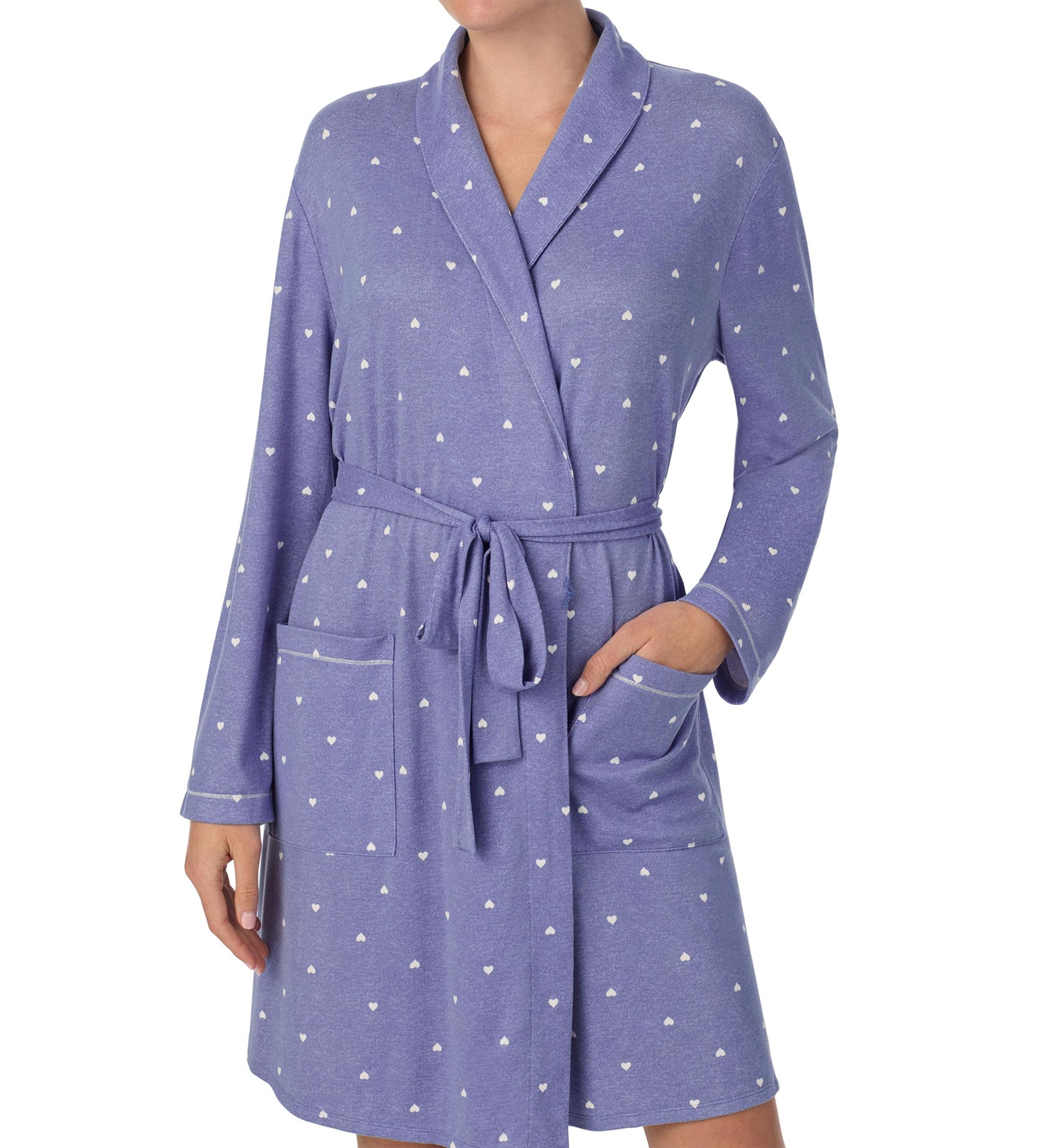 Sweater Knit Short Rap Robe