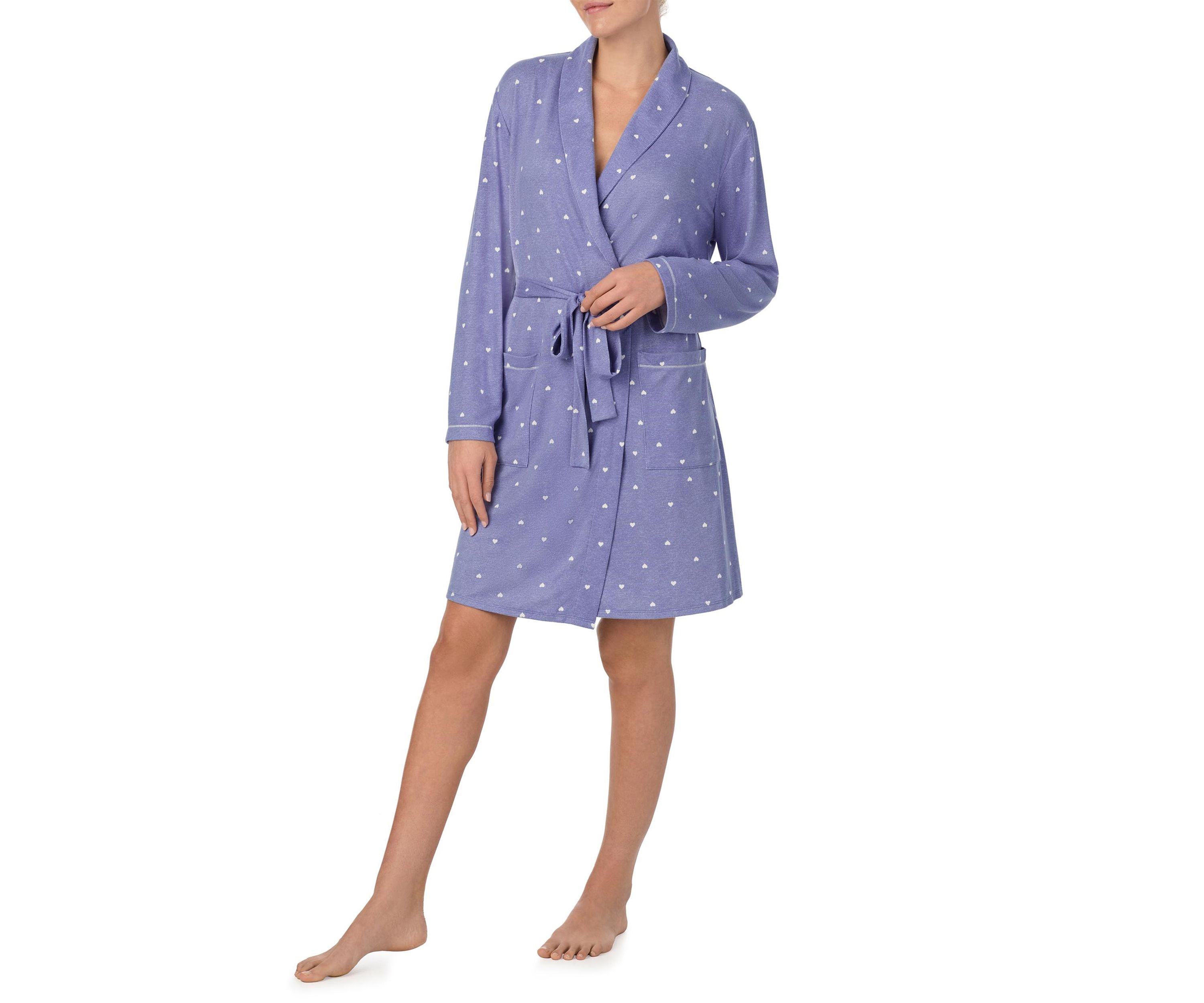 Sweater Knit Short Rap Robe