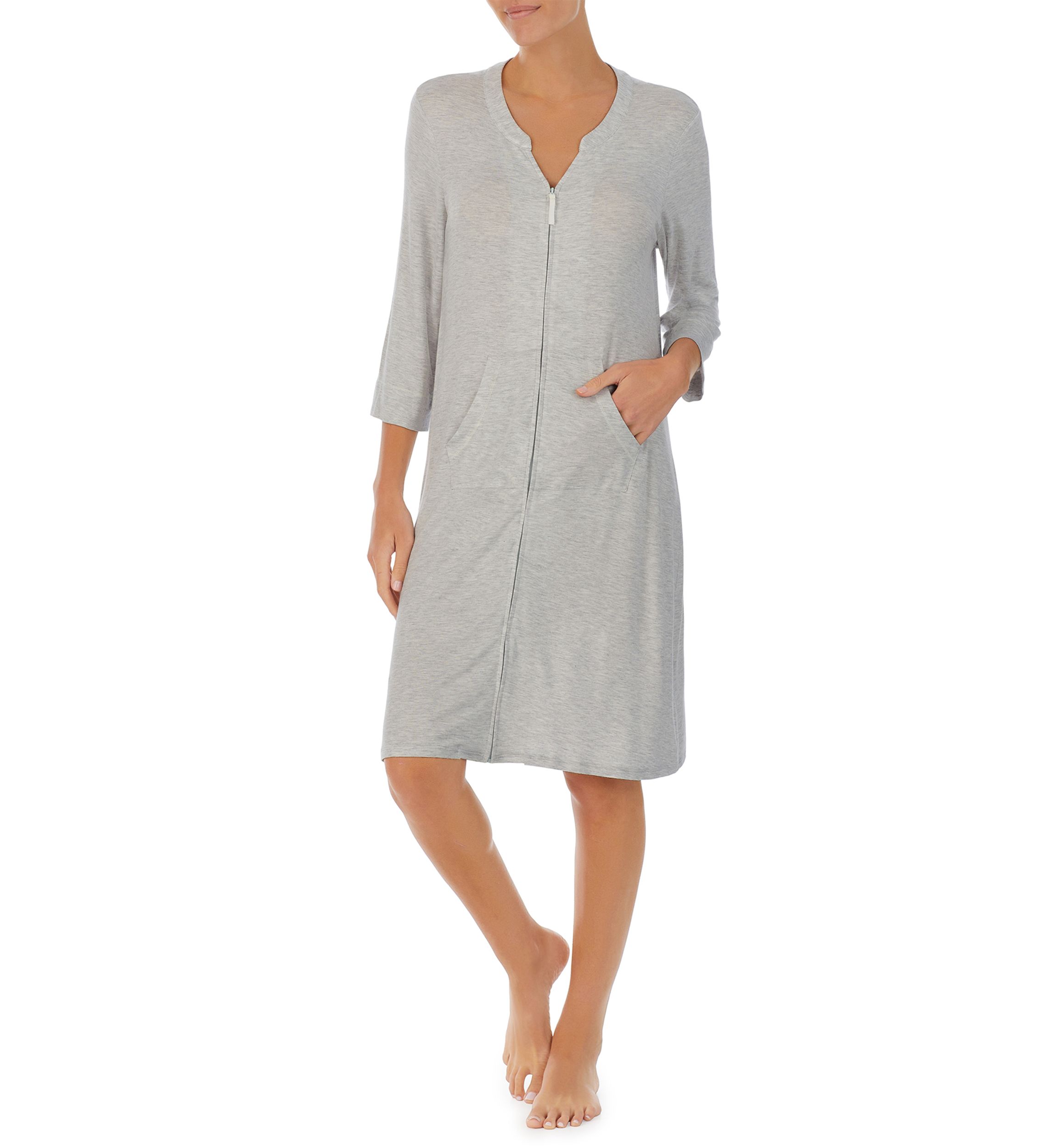 3/4 Sleeve Zip Robe 