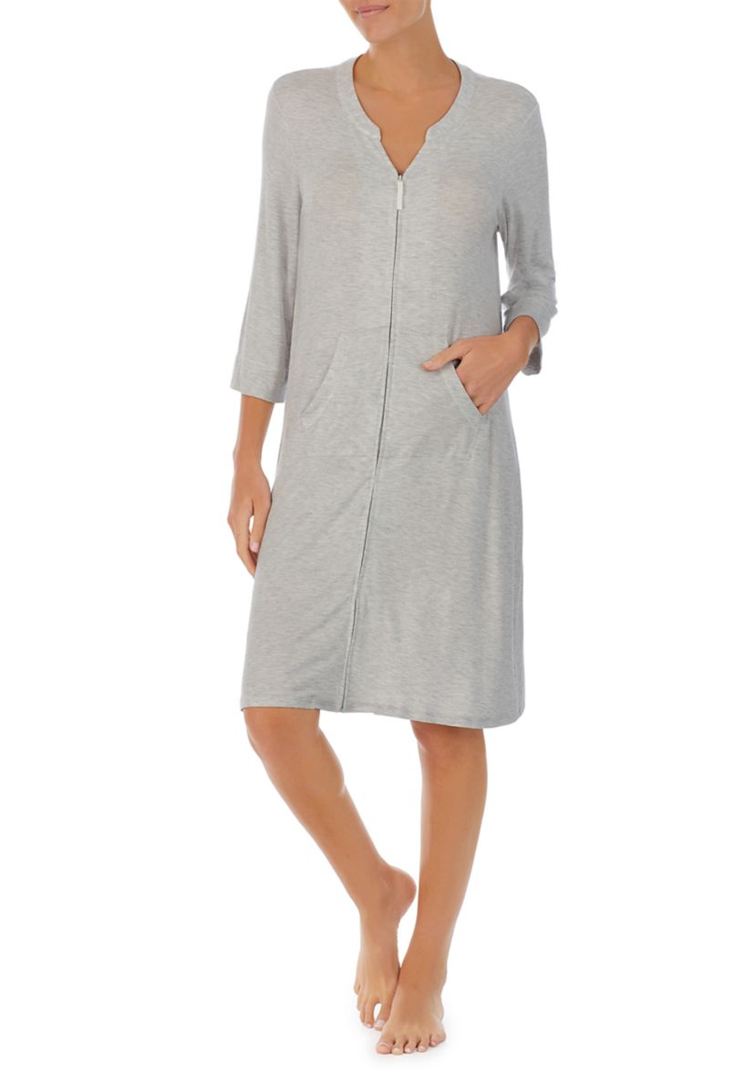3/4 Sleeve Zip Robe 
