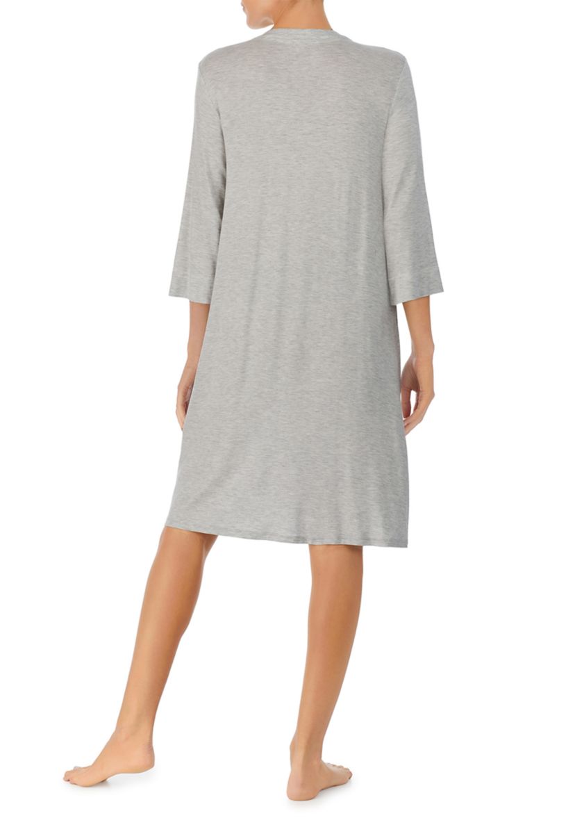 3/4 Sleeve Zip Robe 