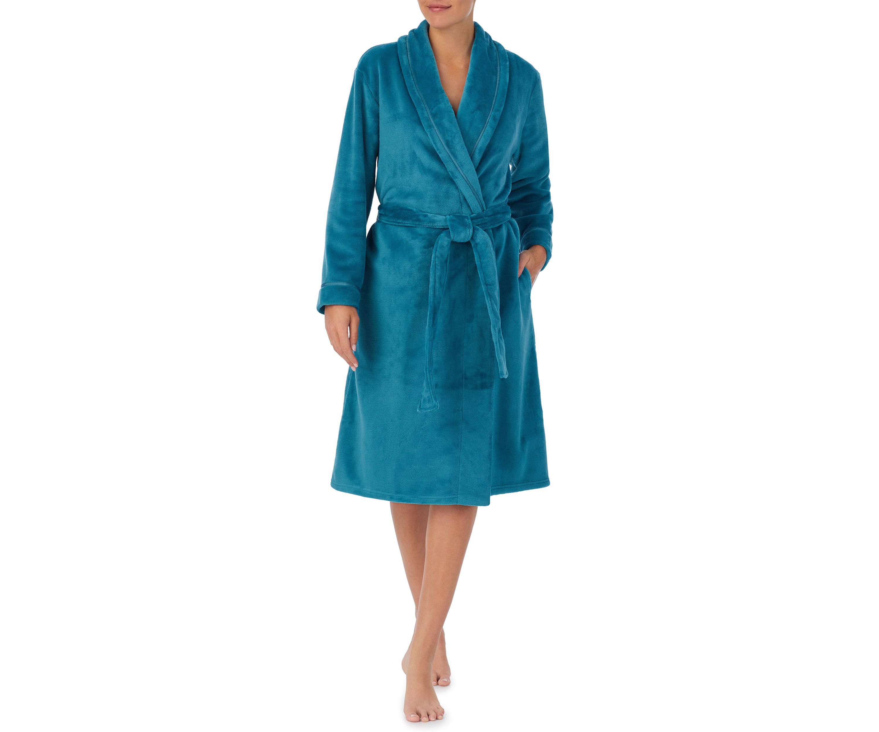 Womens Plush Long Robe