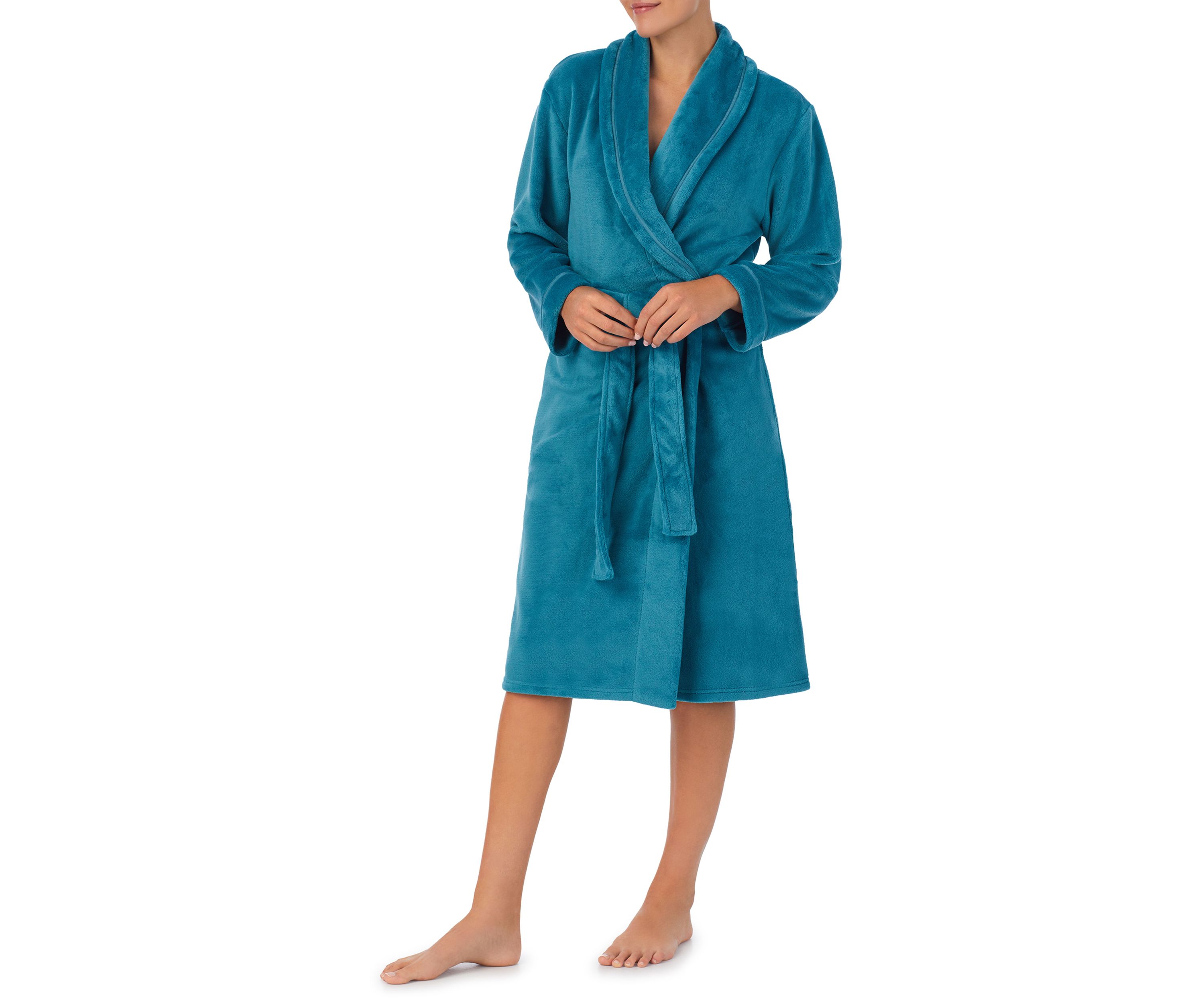 Womens Plush Long Robe