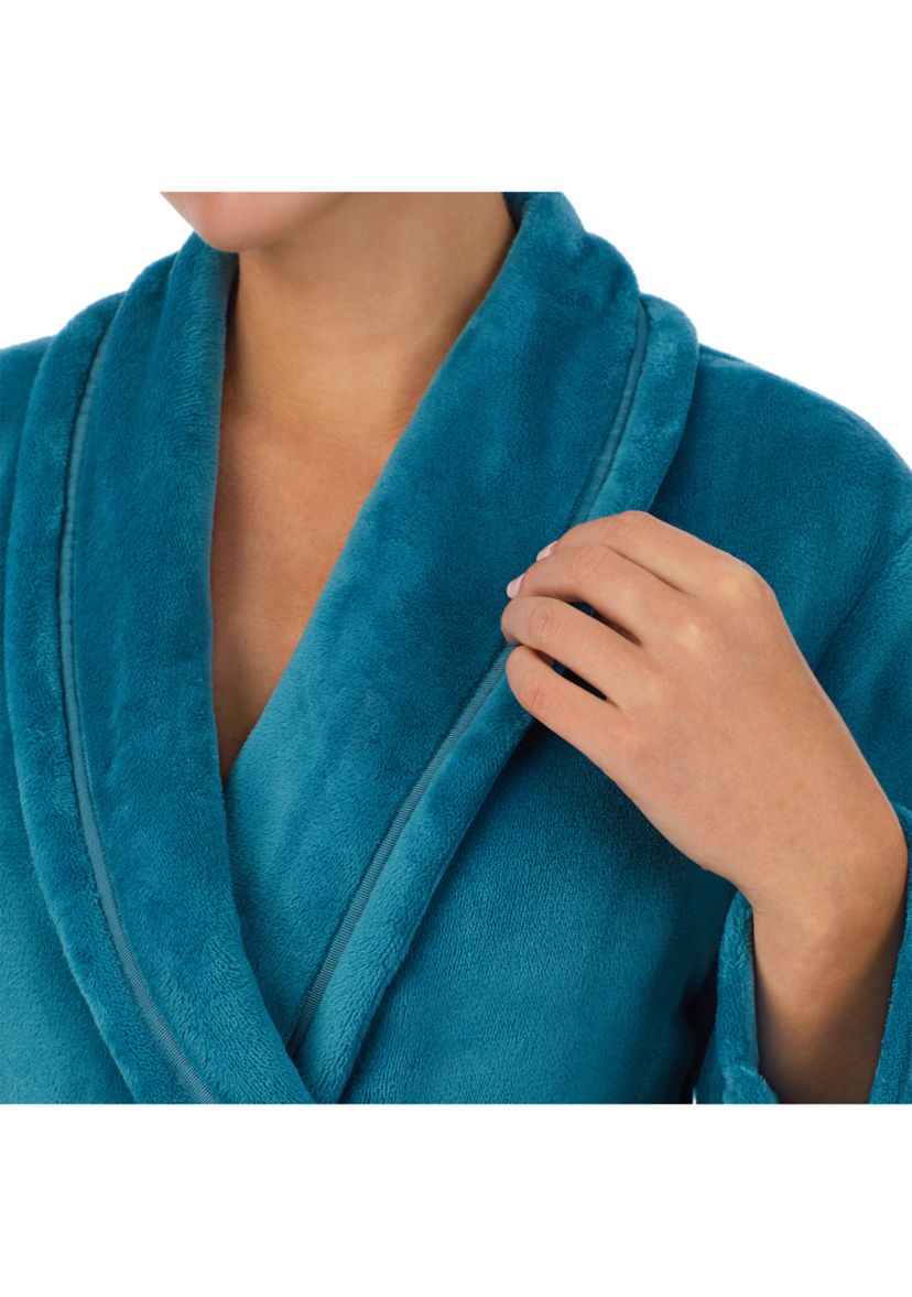 Womens Plush Long Robe