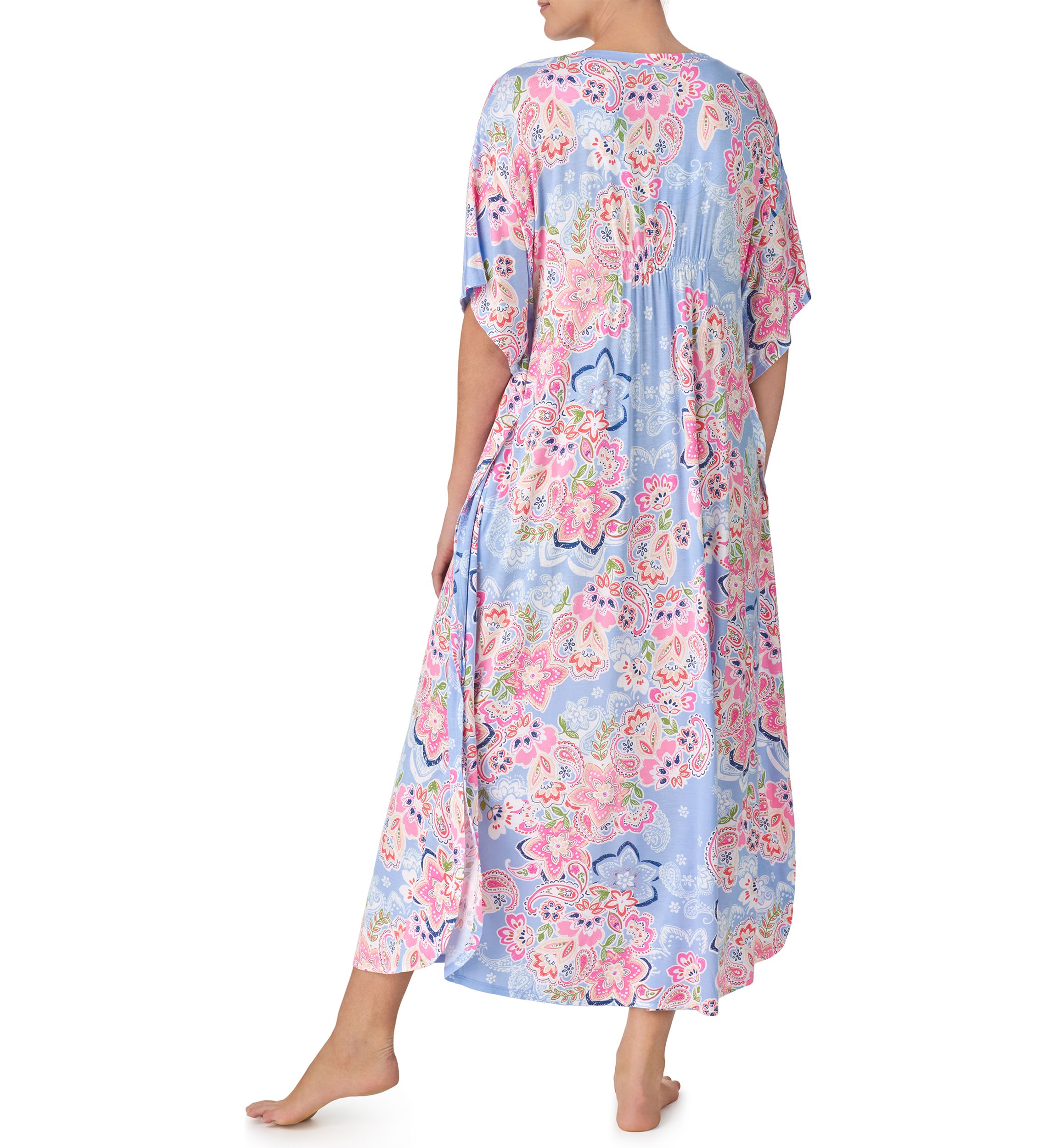 Womens Short Sleeve Long Caftan