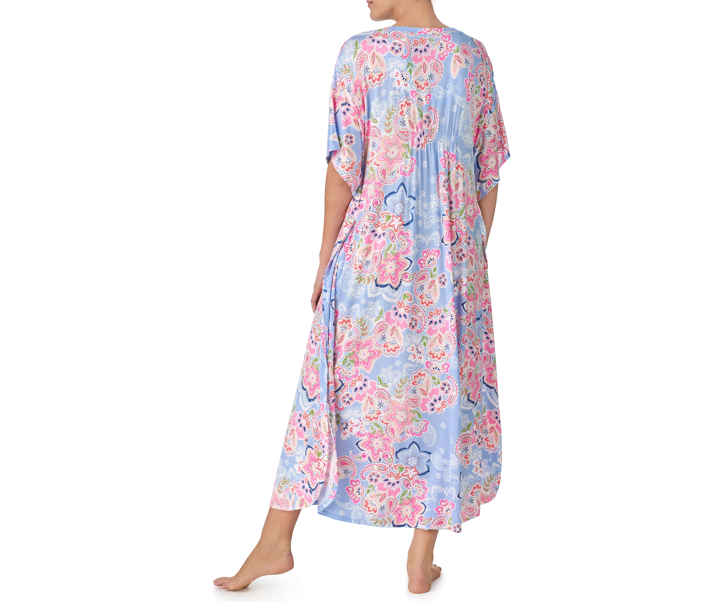 Womens Short Sleeve Long Caftan