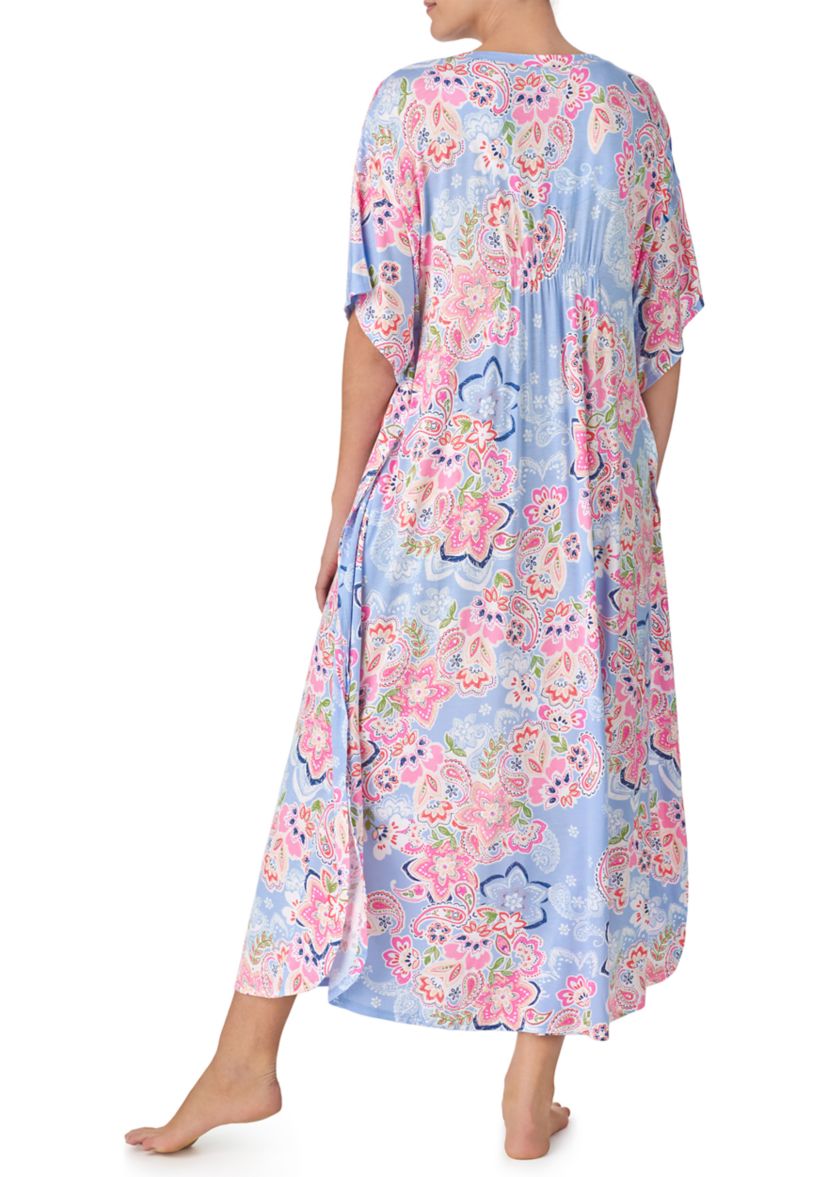 Womens Short Sleeve Long Caftan