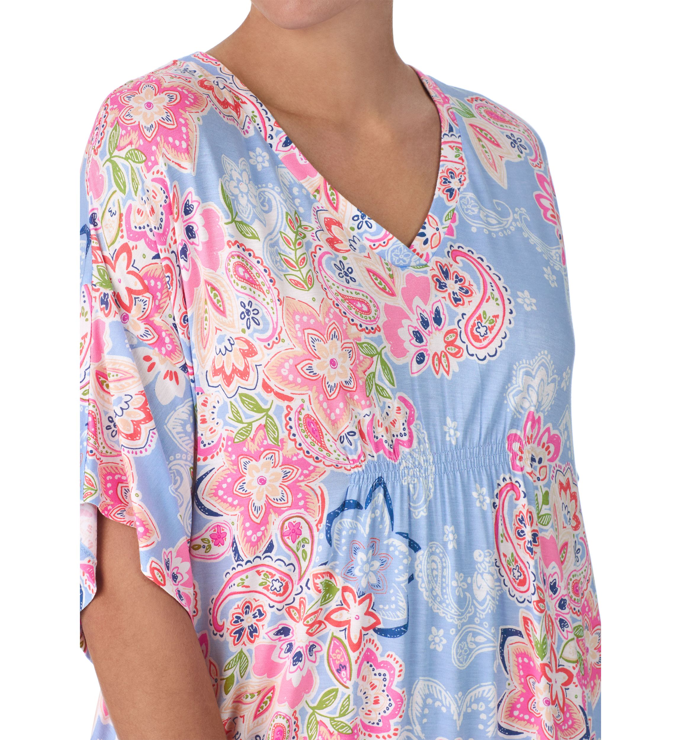 Womens Short Sleeve Long Caftan