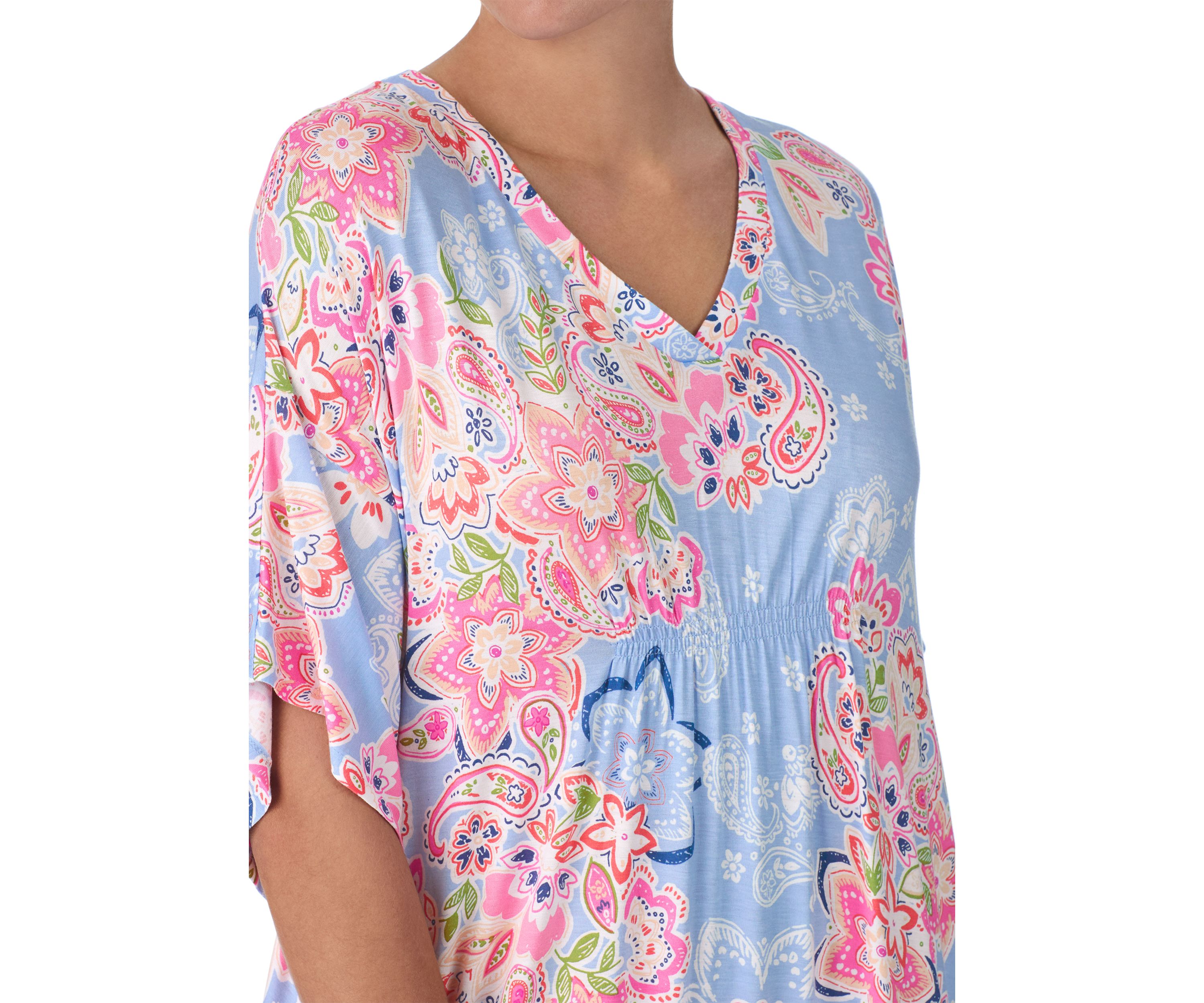 Womens Short Sleeve Long Caftan