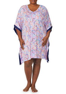 Ellen Tracy Plus Size Short Caftan Nightgown | belk