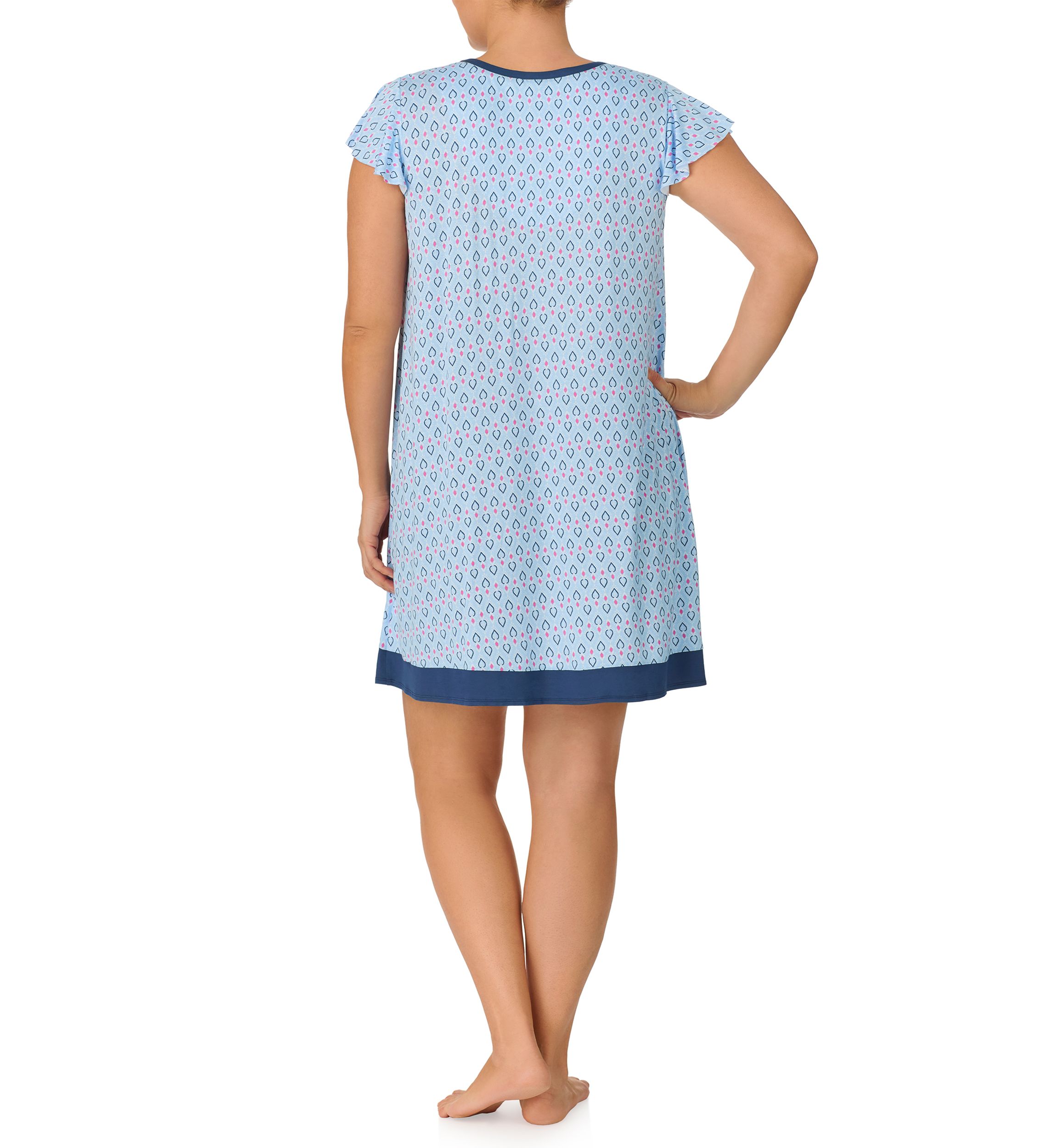 Plus Size Short Sleeve Chemise