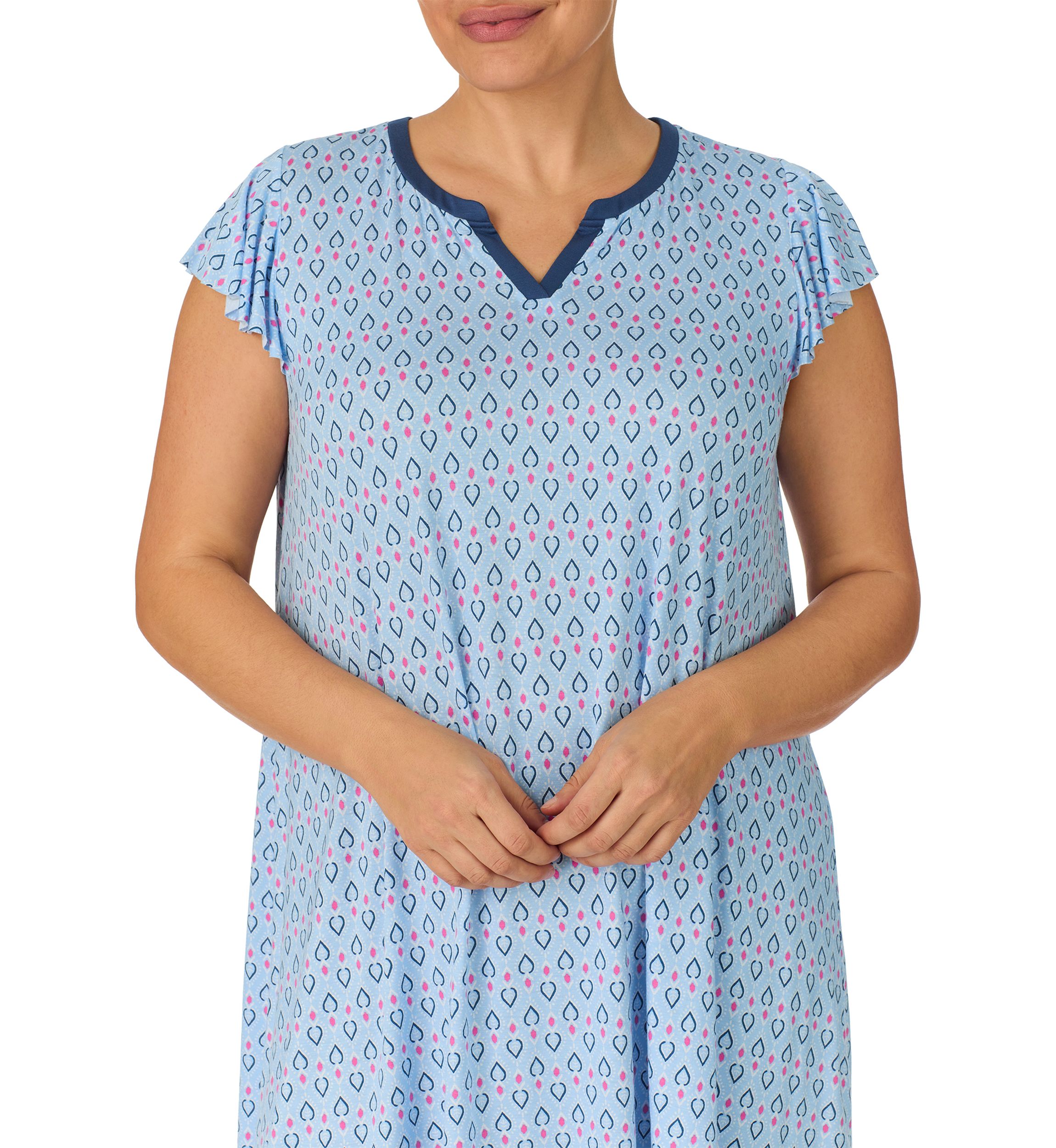 Plus Size Short Sleeve Chemise