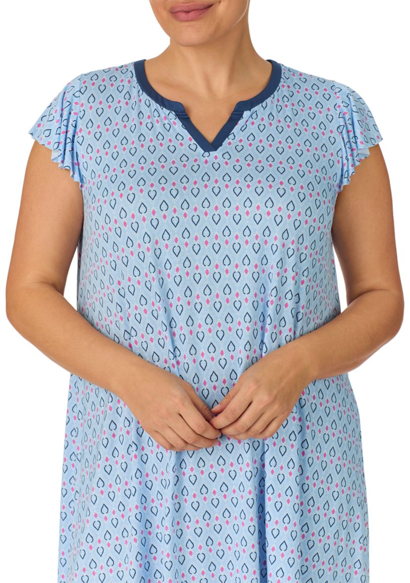 Plus Size Short Sleeve Chemise