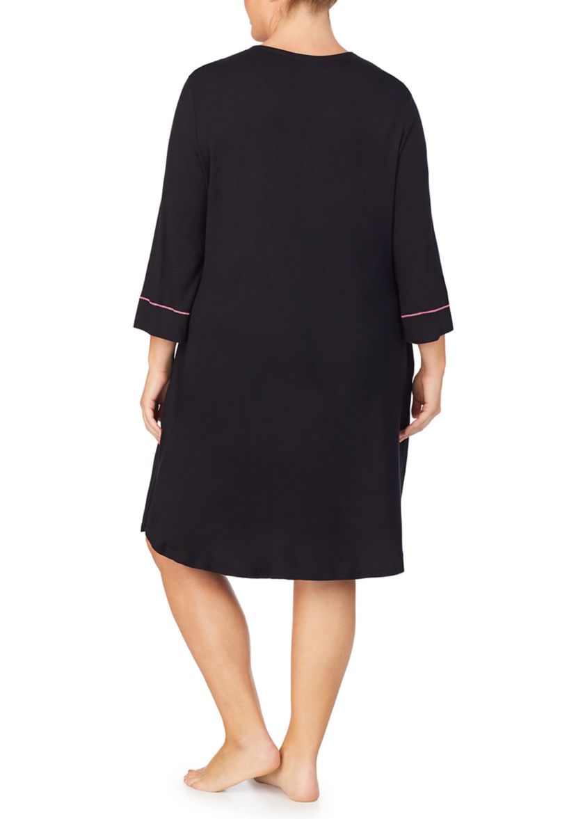 Plus Size Zip Front Robe