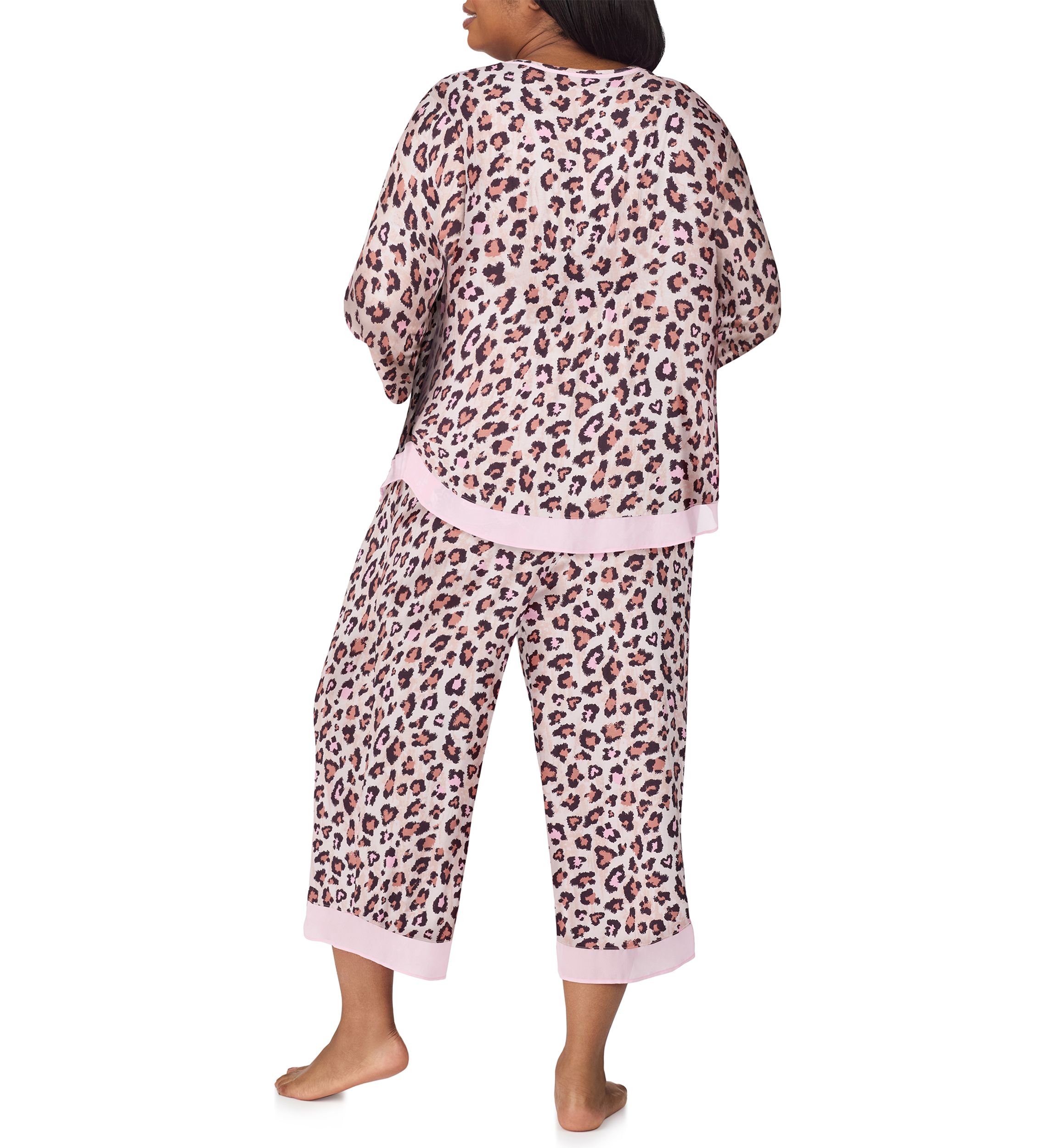 Plus Size Printed Pajama Set 