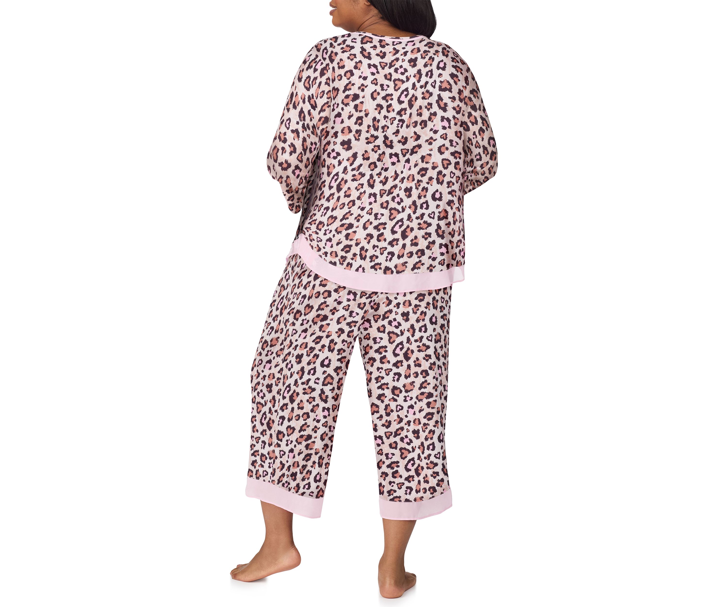 Plus Size Printed Pajama Set 