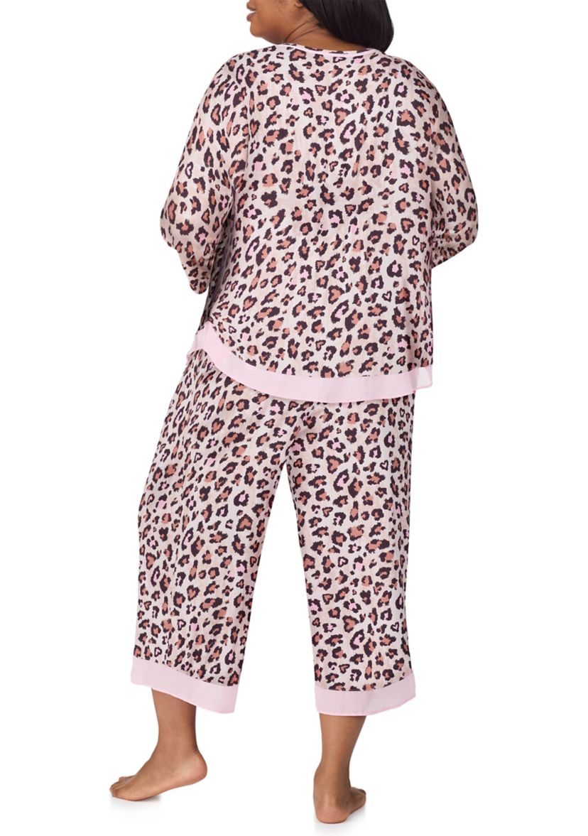 Plus Size Printed Pajama Set 