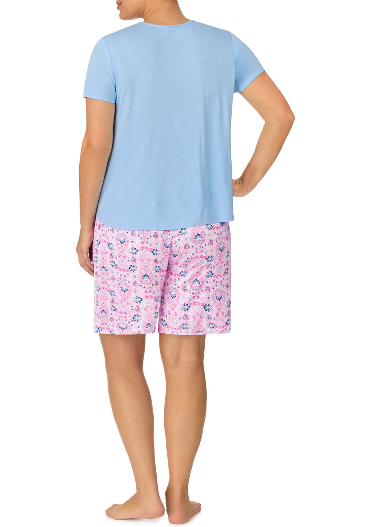 Plus Size Printed Pajama Set