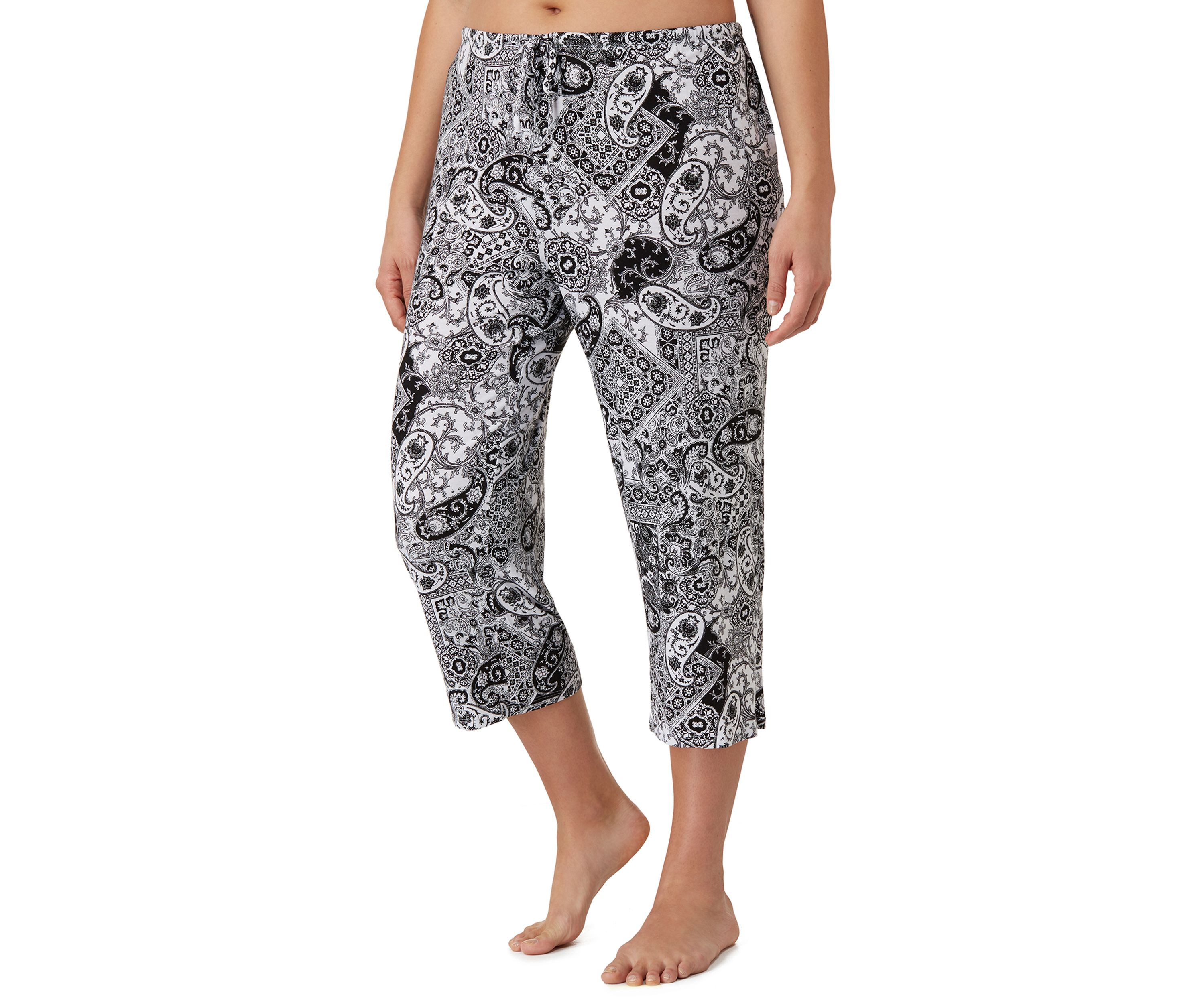Plus Size Drawstring Lounge Capri