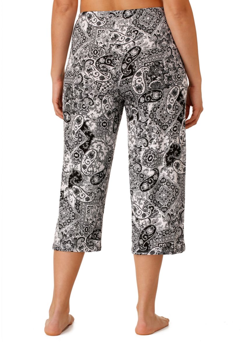 Plus Size Drawstring Lounge Capri