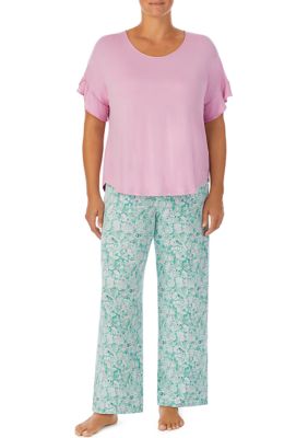 Petite Croft & Barrow® Short Sleeve Pajama Top & Capri Pajama