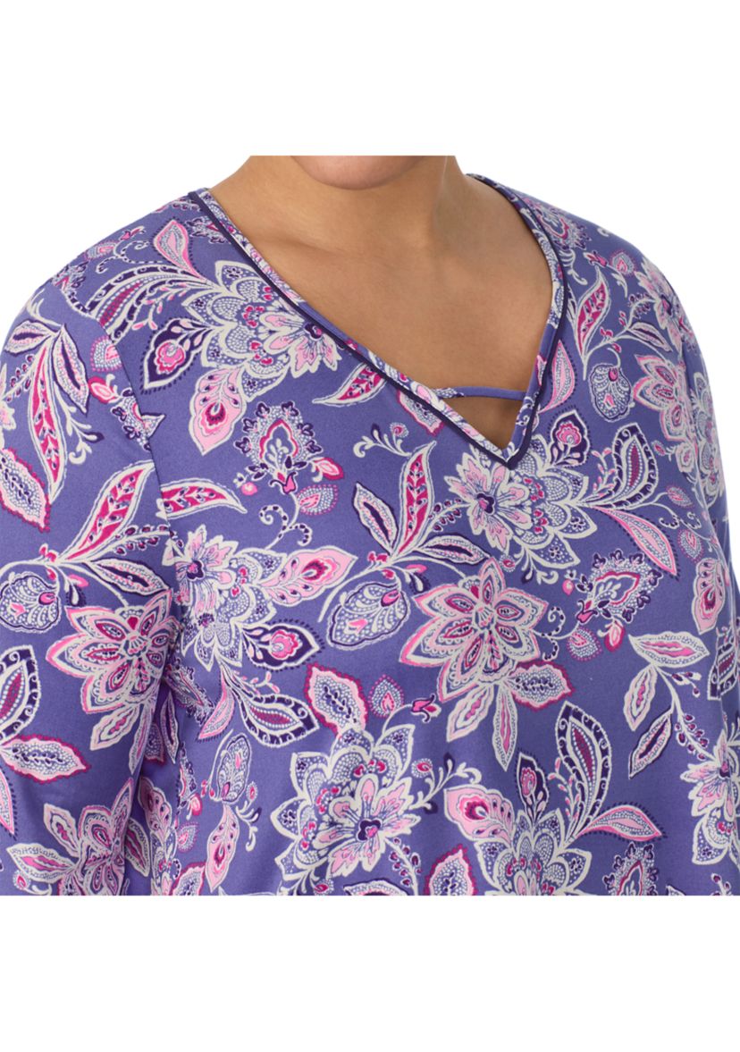 Plus Size Printed Pajama Set