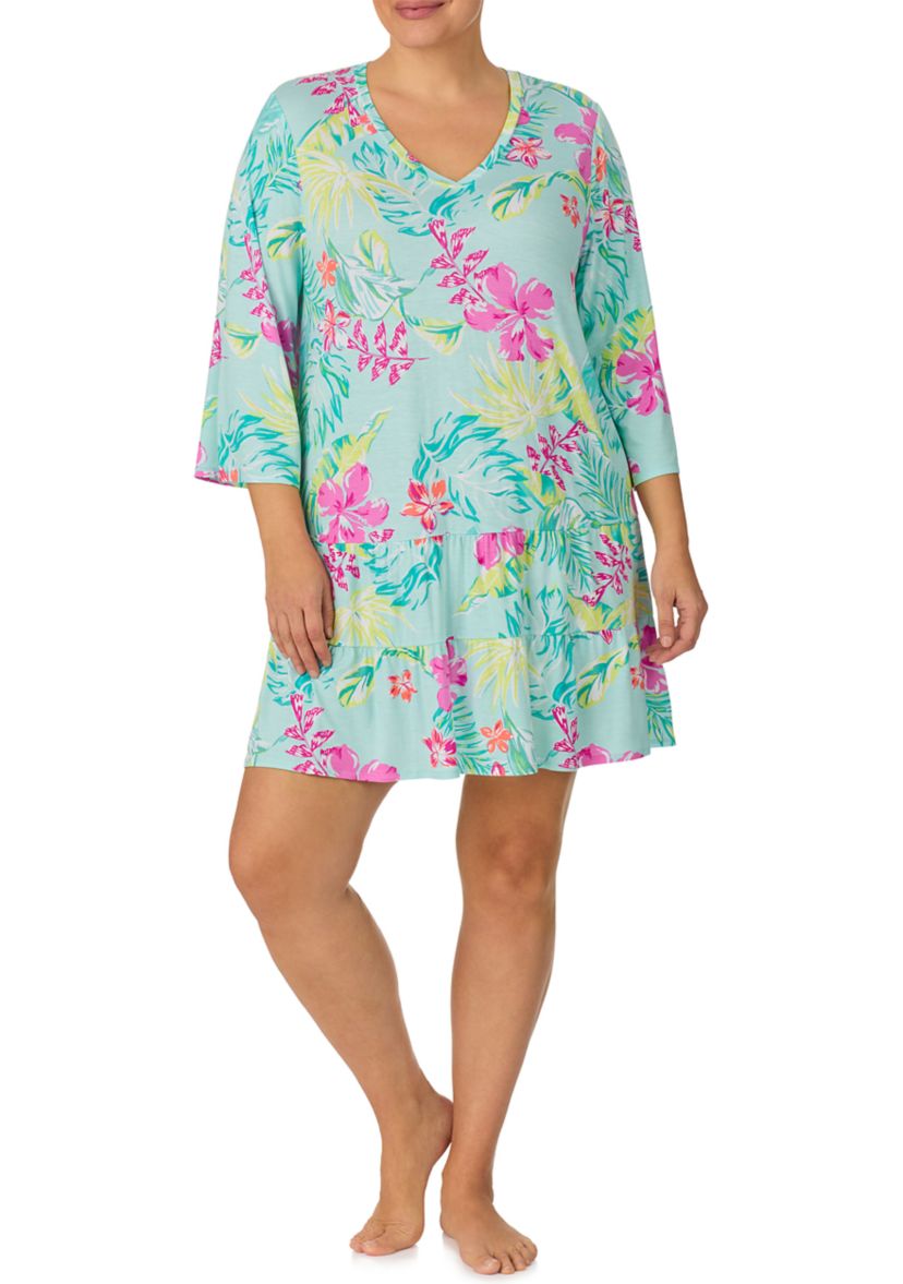 Plus Size Printed Tunic