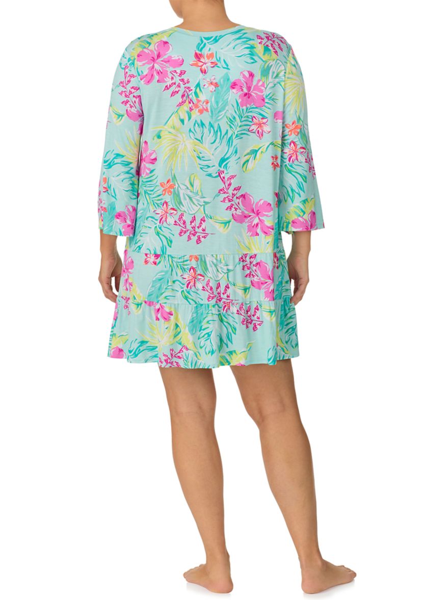 Plus Size Printed Tunic