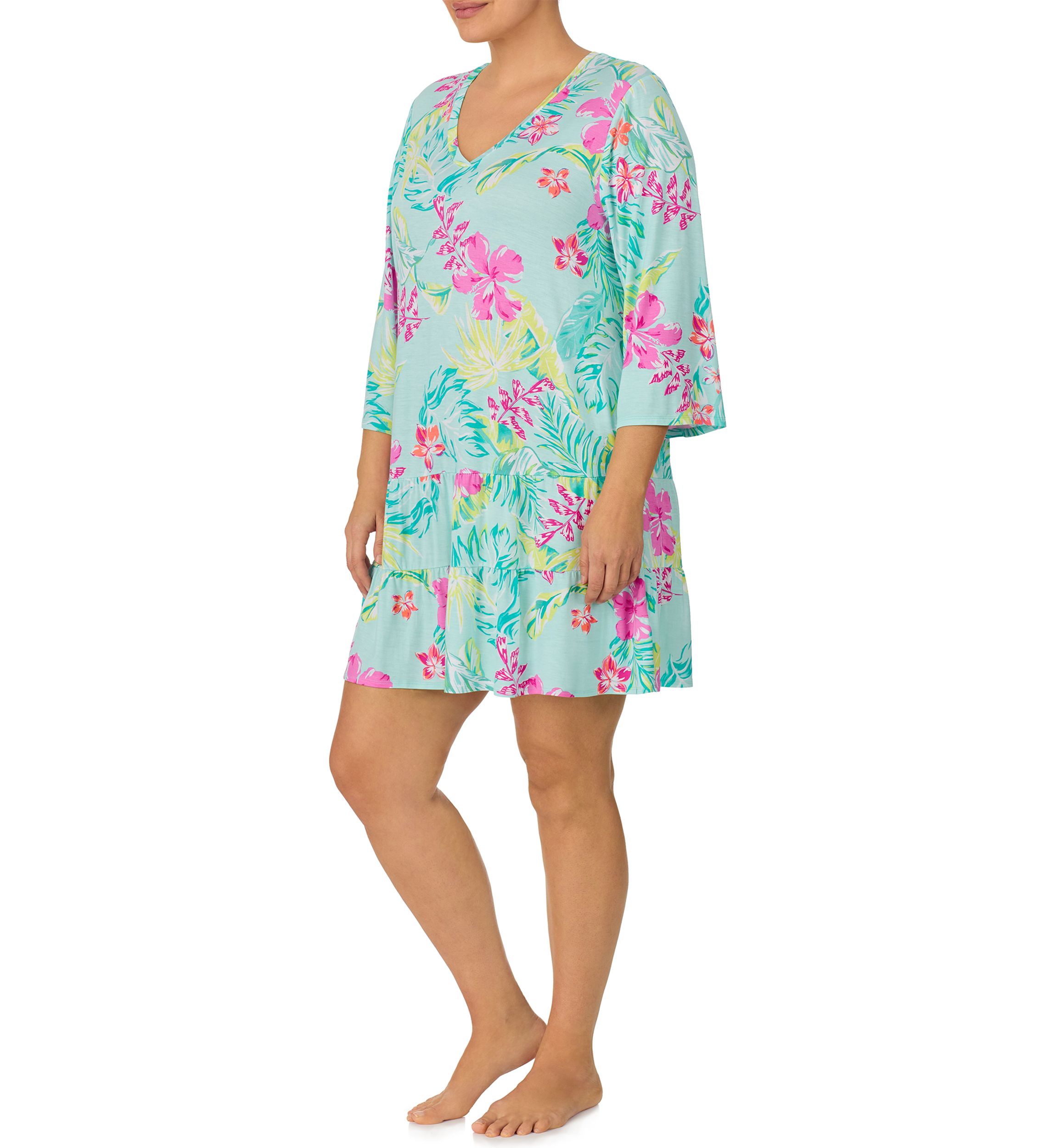 Plus Size Printed Tunic