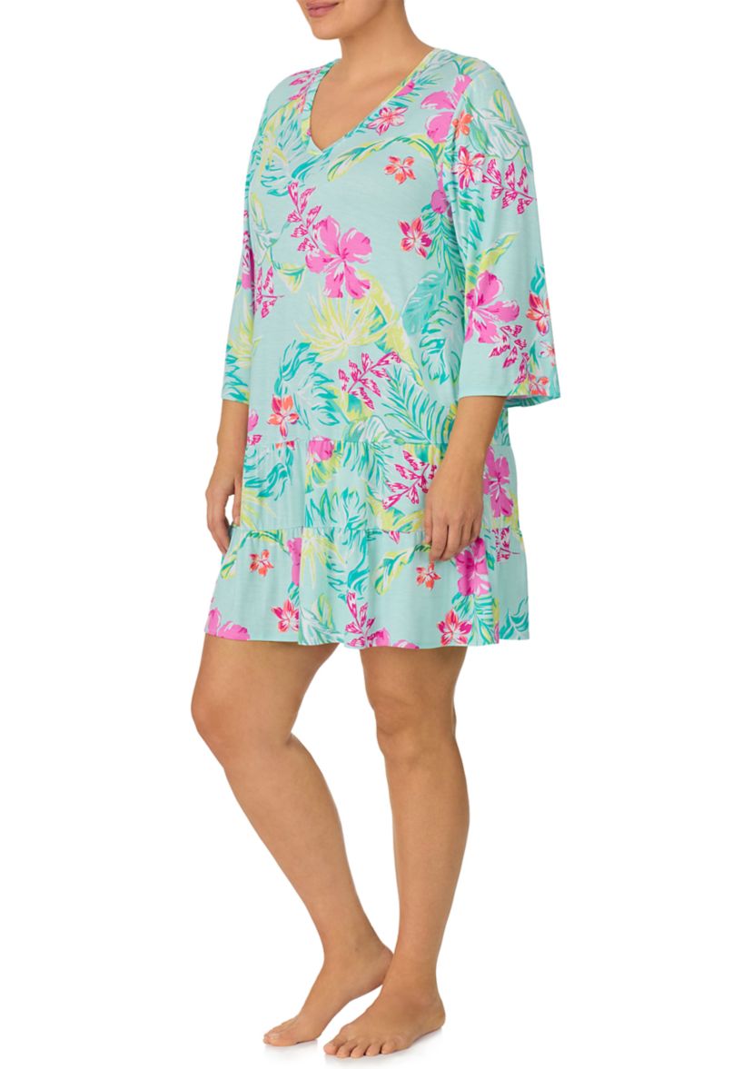 Plus Size Printed Tunic