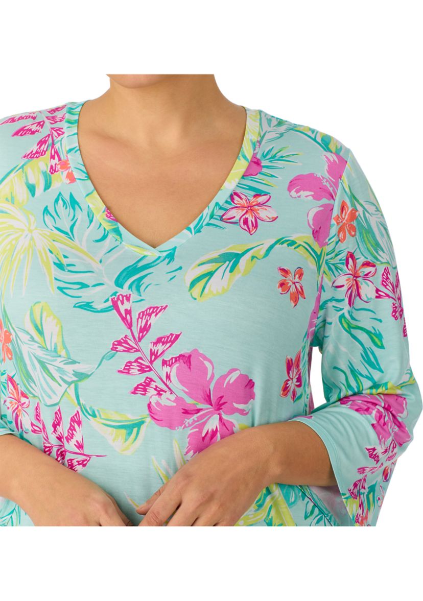 Plus Size Printed Tunic