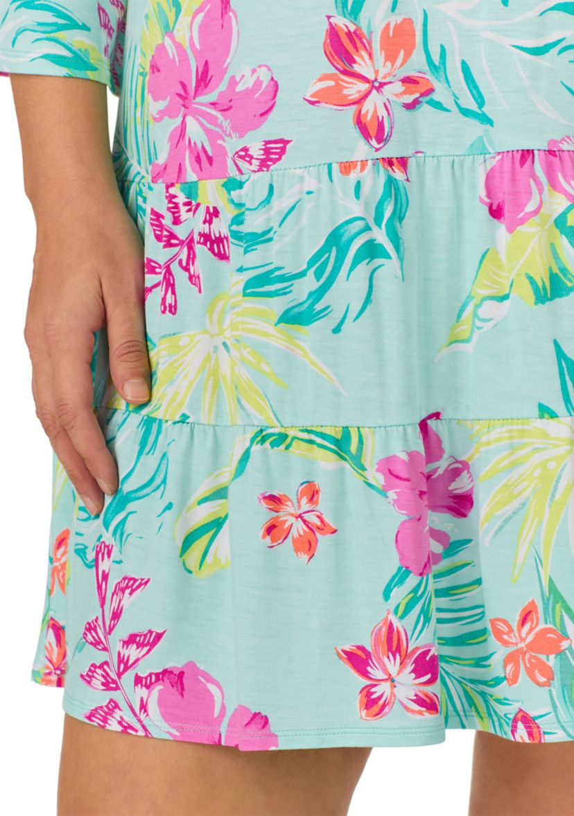 Plus Size Printed Tunic