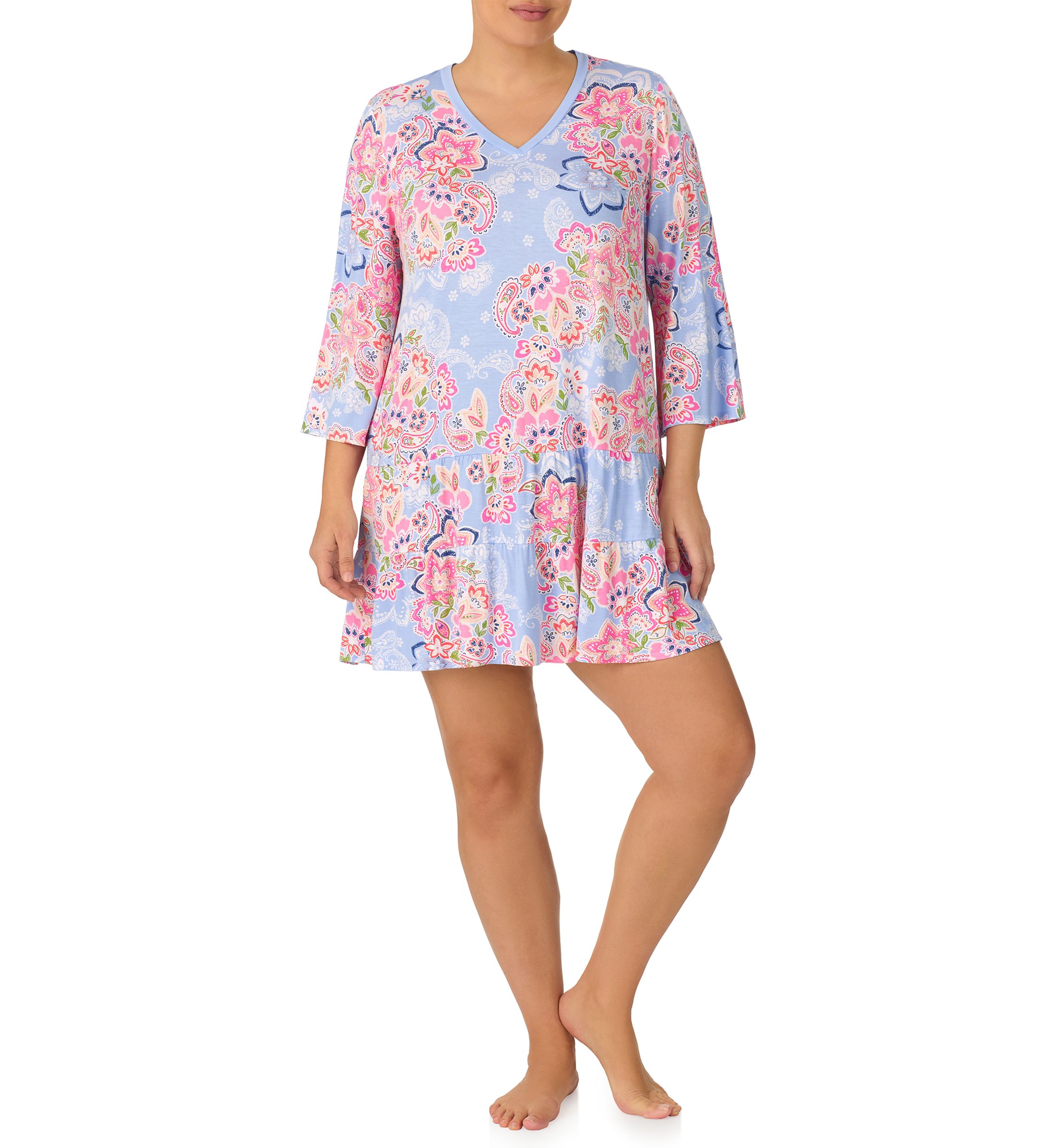 Plus Size Printed Nightgown