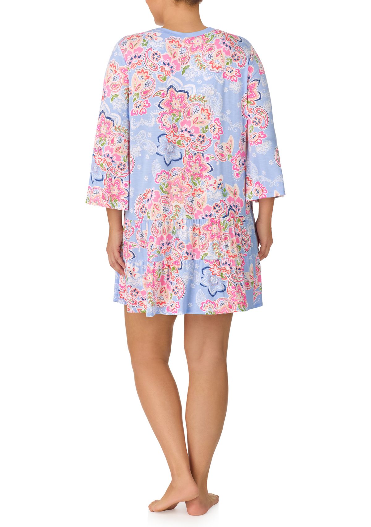 Plus Size Printed Nightgown