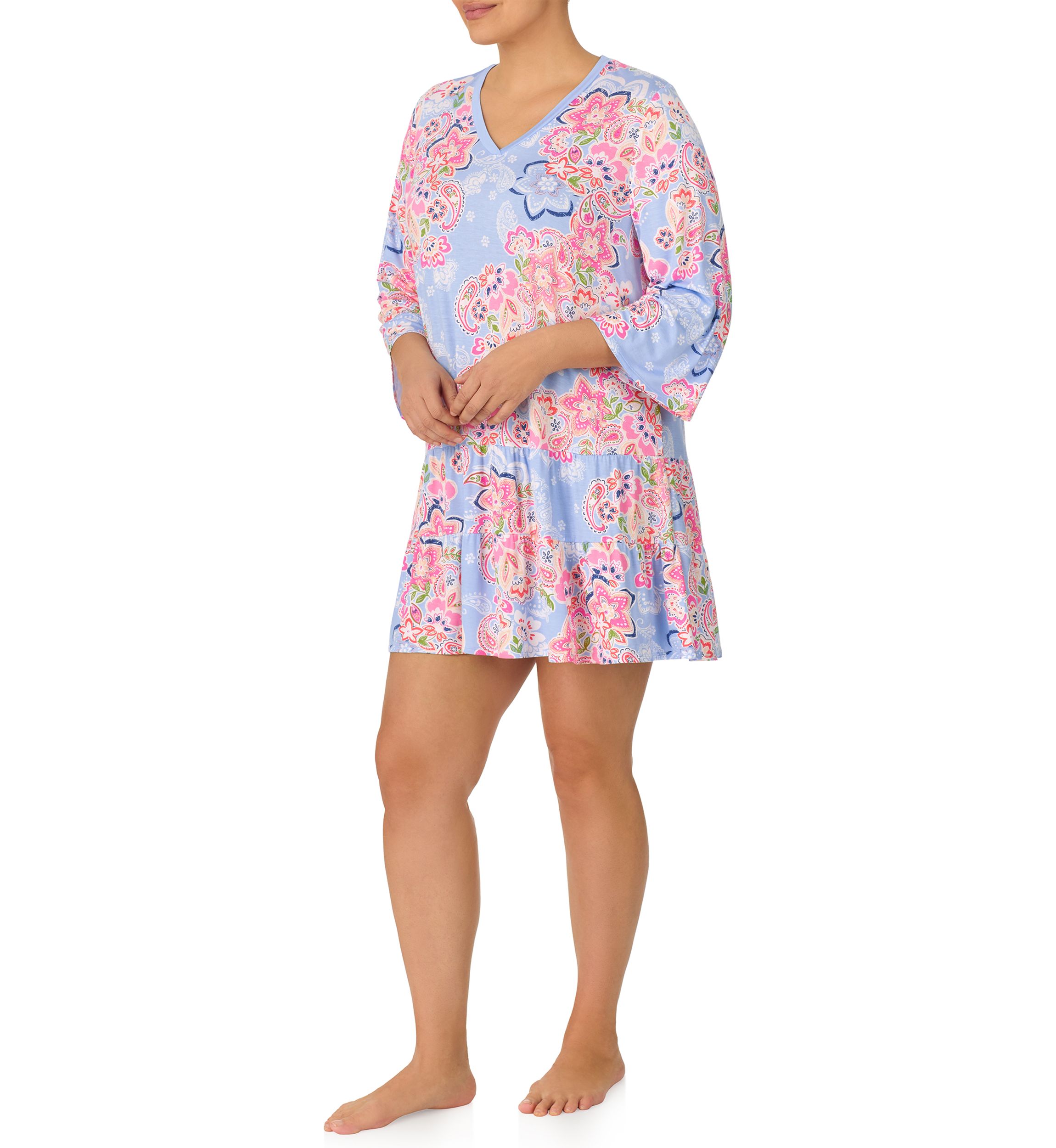 Plus Size Printed Nightgown