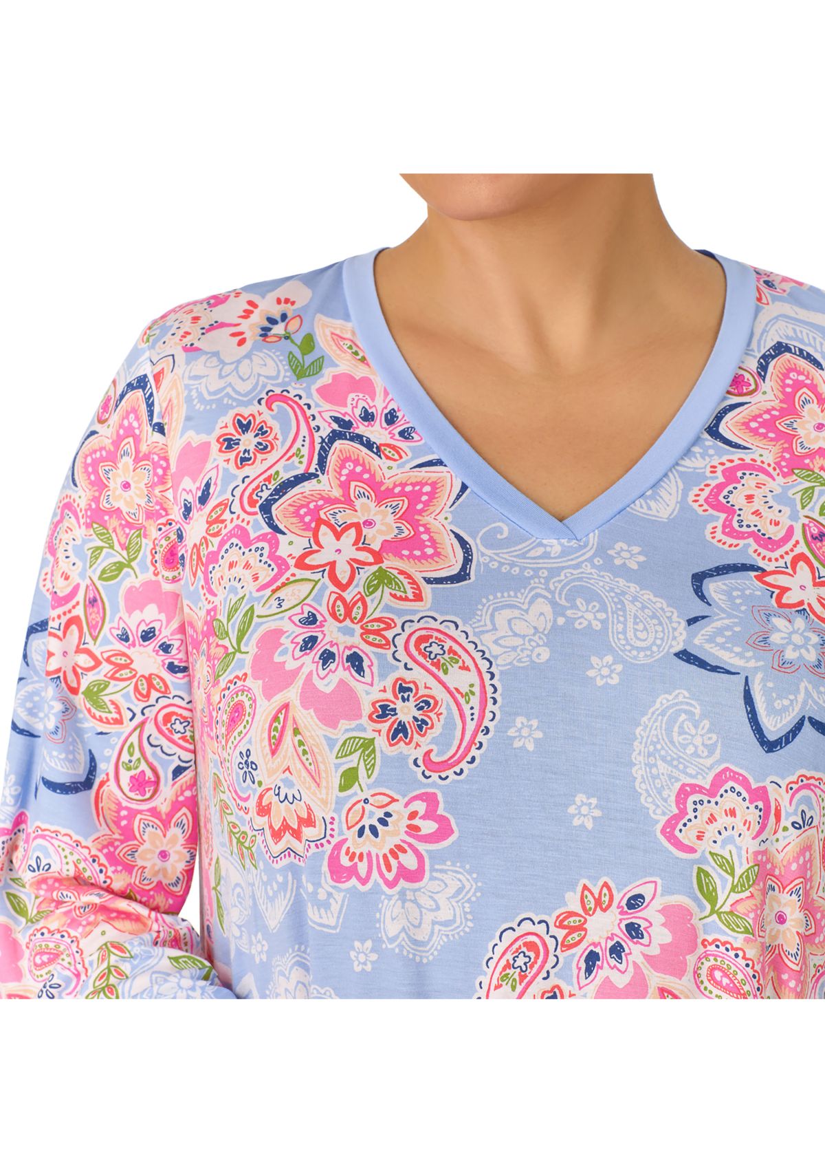 Plus Size Printed Nightgown